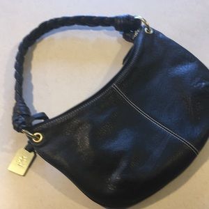 Vintage black leather bag